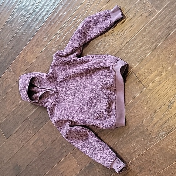 Athleta Girl Sherpa Hoodie, Purple - Picture 1 of 6